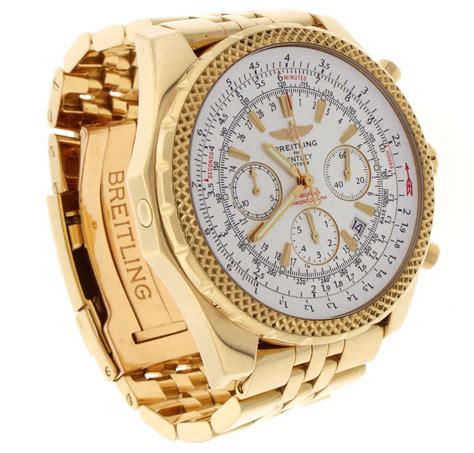 used breitling bentley gold watches